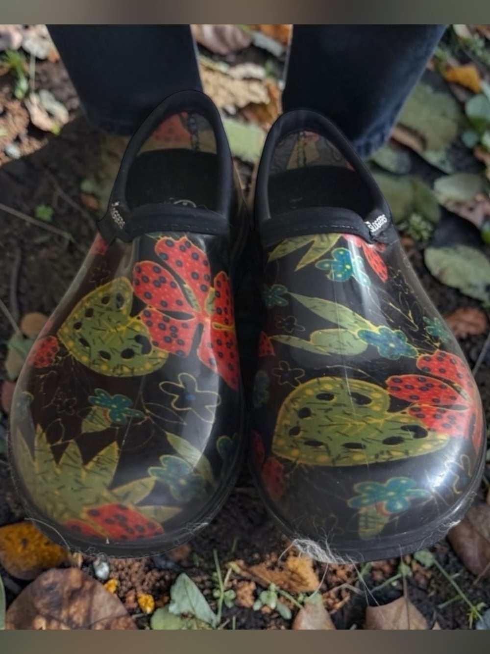 Sloggers Black Waterproof Outdoor Gardening Clogs